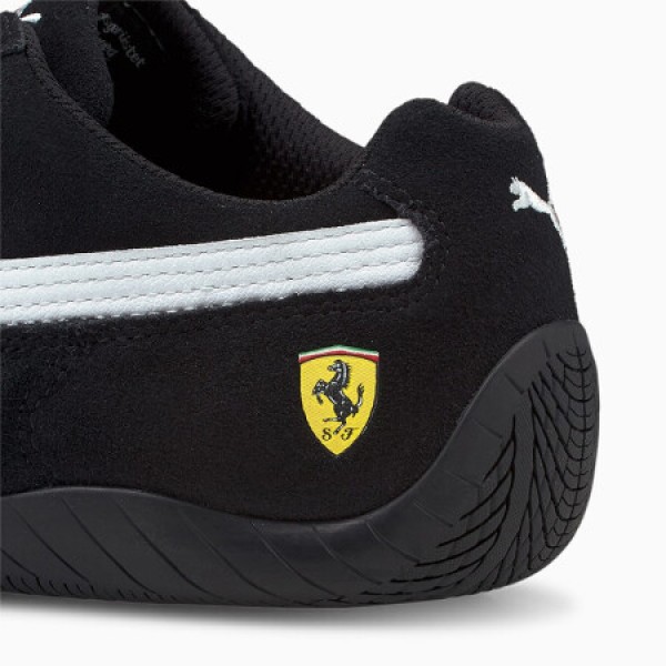 Puma 彪马男鞋 Ferrari Speedcat 法拉利赛车鞋男子绒面低帮耐磨休闲运动鞋 黑色 306796_01