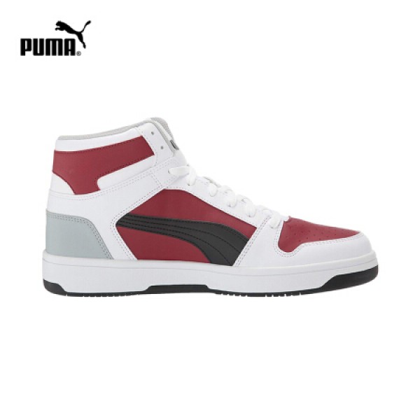 Puma彪马 高帮男鞋 新款运动户外休闲板鞋透气白鞋 红色-36957309
