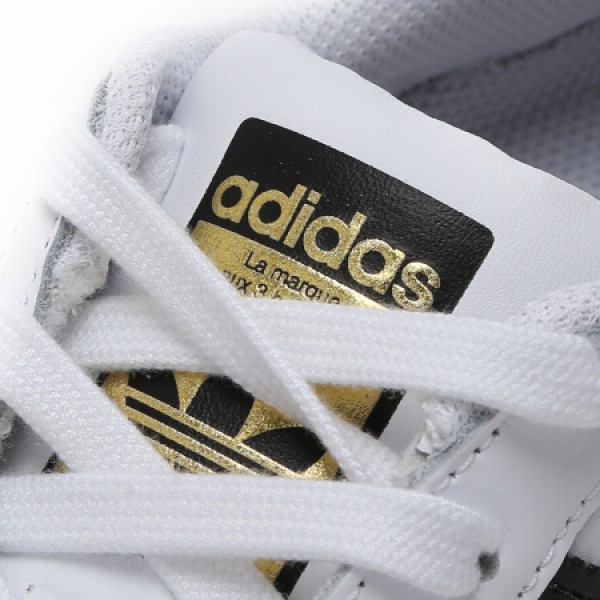 Adidas(阿迪达斯) 三叶草 金标贝壳头 经典男鞋 白色 SUPERSTAR C77124/EG4958