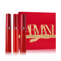 阿玛尼（ARMANI）405号口红烂番茄红唇釉化妆品套装 红管唇釉3件套套装...